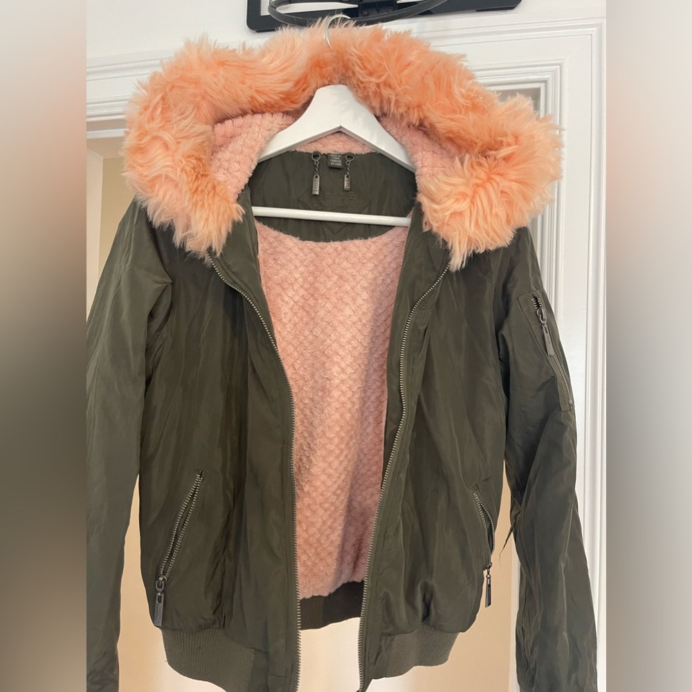 Pink fur jacket Joujou